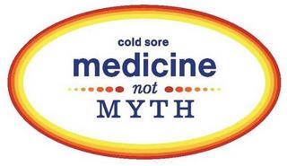 COLD SORE MEDICINE NOT MYTH trademark