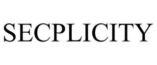 SECPLICITY trademark