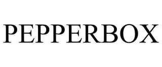 PEPPERBOX trademark