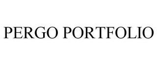 PERGO PORTFOLIO trademark