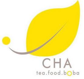 CHA TEA. FOOD. BOBA trademark