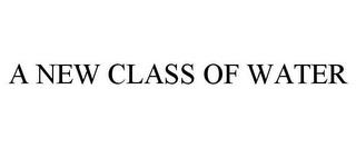 A NEW CLASS OF WATER trademark