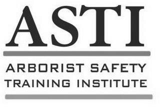 ASTI ARBORIST SAFETY TRAINING INSTITUTE trademark