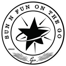 SUN N FUN ON THE GO MMXI GO trademark