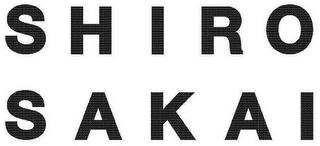 SHIRO SAKAI trademark