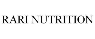 RARI NUTRITION trademark