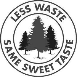 LESS WASTE SAME SWEET TASTE trademark