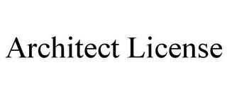 ARCHITECT LICENSE trademark