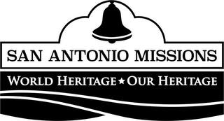 SAN ANTONIO MISSIONS WORLD HERITAGE OURHERITAGE trademark