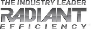 THE INDUSTRY LEADER RADIANT EFFICIENCY trademark