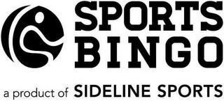 SPORTS BINGO A PRODUCT OF SIDELINE SPORTS trademark