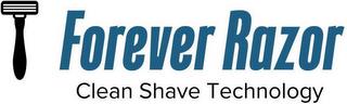 FOREVER RAZOR CLEAN SHAVE TECHNOLOGY trademark