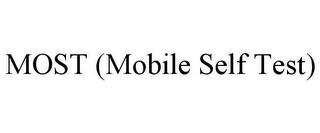 MOST (MOBILE SELF TEST) trademark