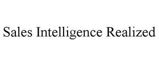 SALES INTELLIGENCE REALIZED trademark