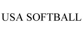 USA SOFTBALL trademark