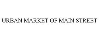 URBAN MARKET OF MAIN STREET trademark