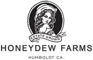 ESTATE GROWN HONEYDEW FARMS HUMBOLDT CA. ESTATE GROWN trademark