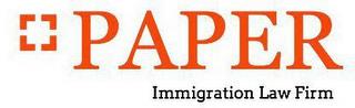 PAPER IMMIGRATION LAW FIRM trademark