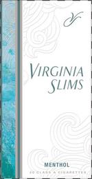 VS VIRGINIA SLIMS MENTHOL 20 CLASS CIGARETTES trademark