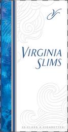 VS VIRGINIA SLIMS 20 CLASS CIGARETTES trademark