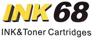 INK 68 INK&TONER CARTRIDGES trademark