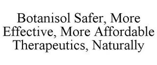 BOTANISOL SAFER, MORE EFFECTIVE, MORE AFFORDABLE THERAPEUTICS, NATURALLY trademark