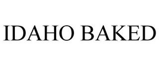 IDAHO BAKED trademark