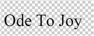 ODE TO JOY trademark