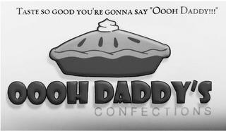 OOOH DADDY'S CONFECTIONS TASTE SO GOOD YOU'RE GONNA SAY "OOOH DADDY!!!" trademark