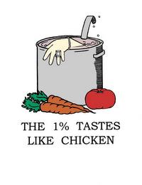 THE 1% TASTES LIKE CHICKEN trademark