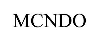 MCNDO trademark