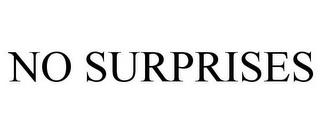 NO SURPRISES trademark