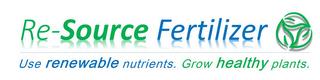 RE-SOURCE FERTILIZER USE RENEWABLE NUTRIENTS. GROW HEALTHY PLANTS. trademark