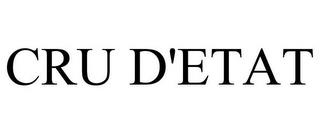 CRU D'ETAT trademark