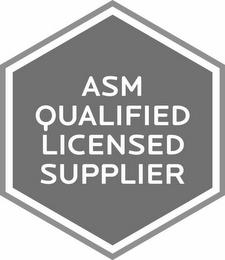 ASM QUALIFIED LICENSED SUPPLIER trademark