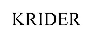 KRIDER trademark