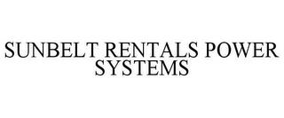 SUNBELT RENTALS POWER SYSTEMS trademark