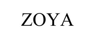 ZOYA trademark