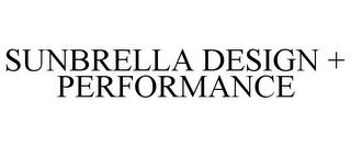 SUNBRELLA DESIGN + PERFORMANCE trademark