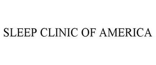 SLEEP CLINIC OF AMERICA trademark