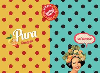 PURA, PREMIUM SANGRIA MADE IN SPAIN WITH ORGANIC GRAPES trademark