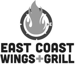 E EAST COAST WINGS+GRILL trademark