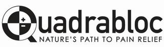 QUADRABLOC NATURE'S PATH TO PAIN RELIEF trademark