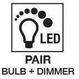 LED PAIR BULB + DIMMER trademark