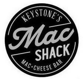 KEYSTONE'S MAC SHACK MAC+CHEESE BAR trademark