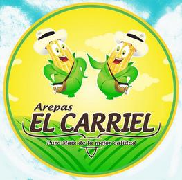 AREPAS EL CARRIEL PURO MAÍZ DE LA MEJORCALIDAD trademark