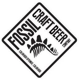 FOSSIL CRAFT BEER COMPANY COLORADO SPRINGS, COLORADO trademark