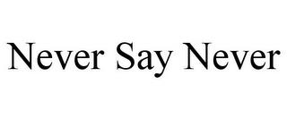 NEVER SAY NEVER trademark