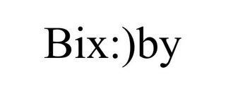 BIX:)BY trademark