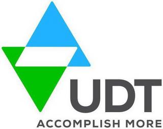 UDT ACCOMPLISH MORE trademark